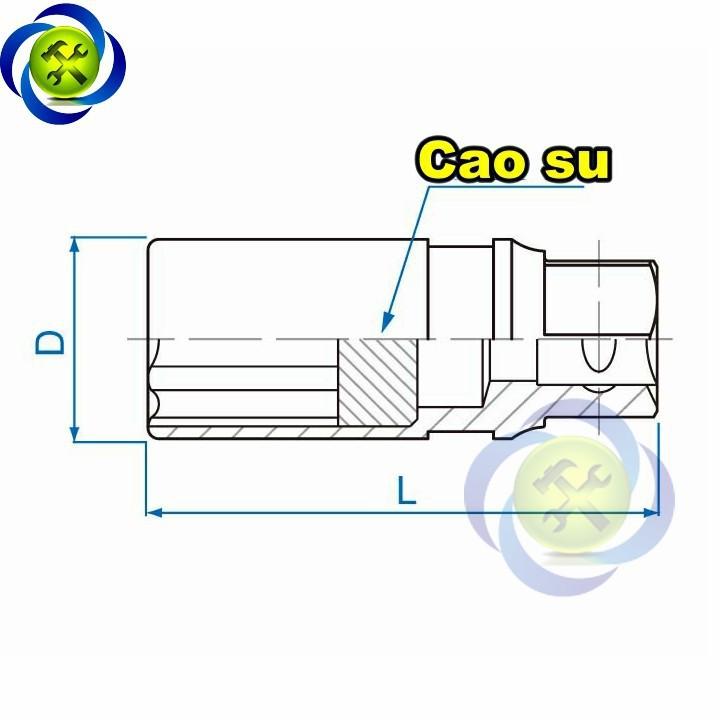 Tuýp tháo bugi 20.8mm Kingtony 463021M dài 70mm 12 cạnh