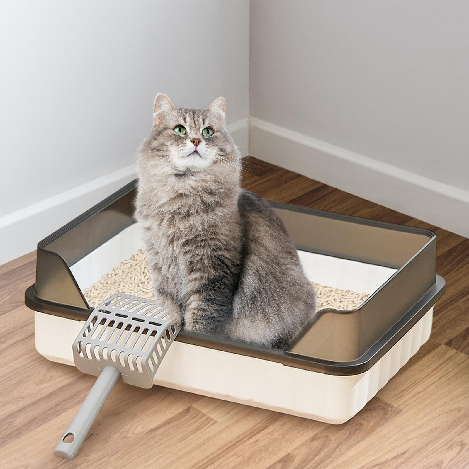 Pet Litter Tray Potty Toilet Cats Litter Box for Small Animals Small Medium Cats