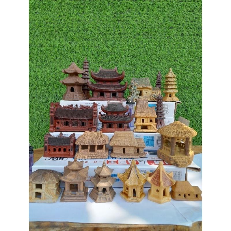 Hình ảnh Tượng Nhà - cầu - tháp - chùa- đình - lăng gốm sứ trang trí hòn non bộ sân vườn tiểu cảnh