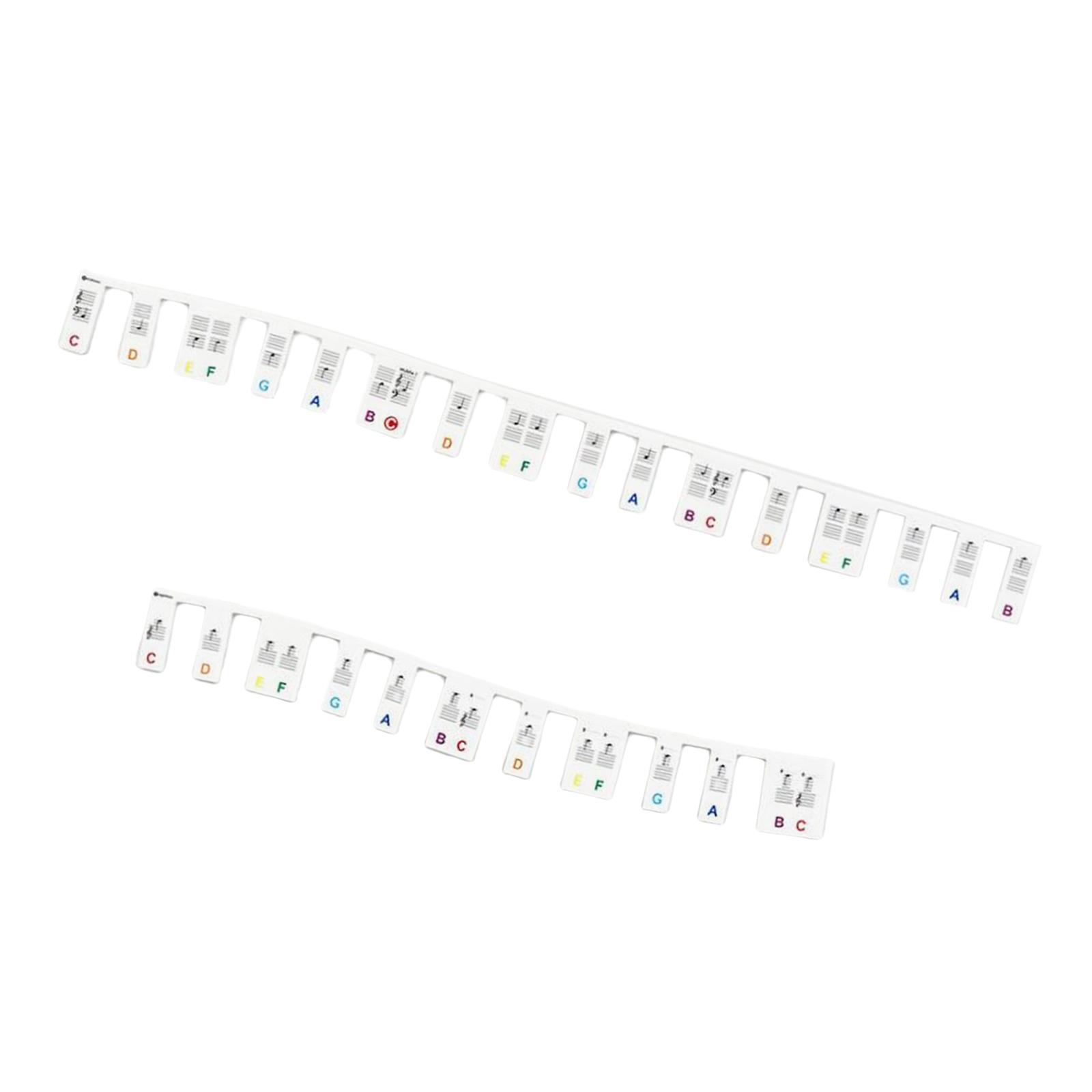 Piano key sticker 61 Keys Keyboards Piano Note Chart Guide Key Labels for Beginners