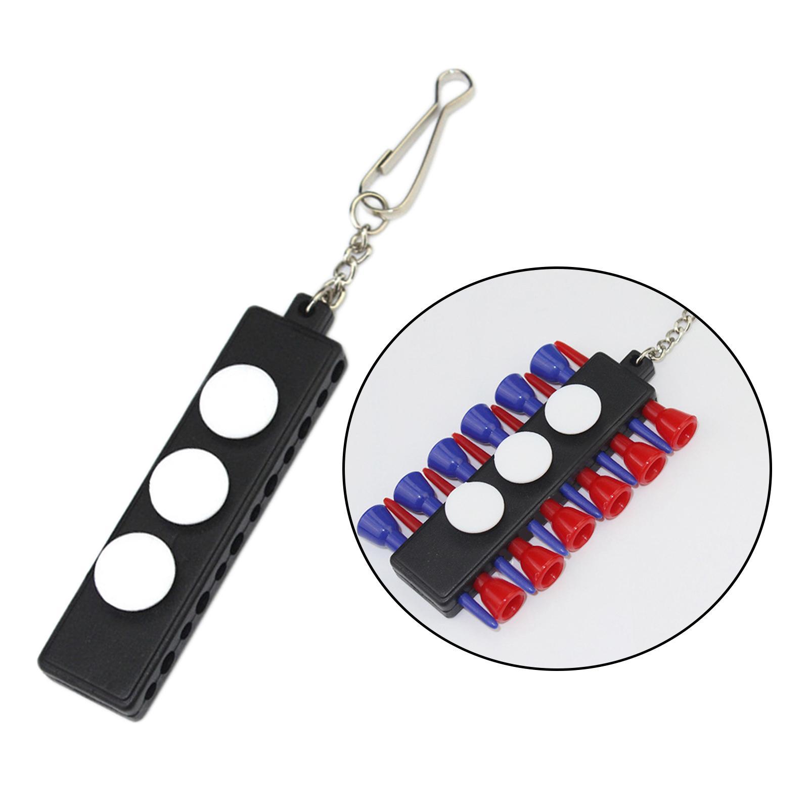 Golf Tee Holder Carrier with 12 Golf Tees and  Markers Men