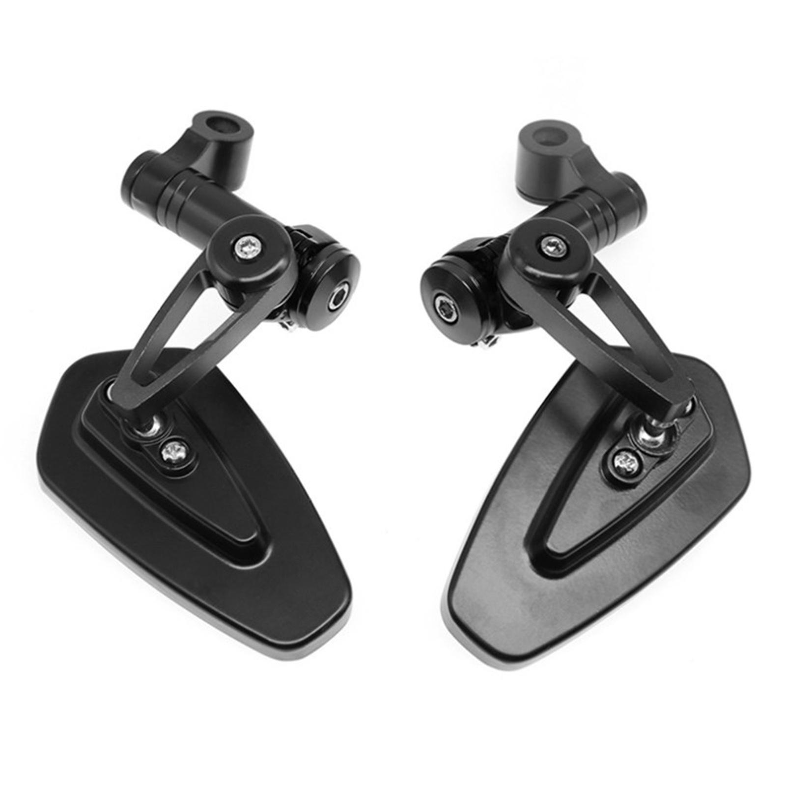 2Pcs Motorcycle Rearview Side Mirrors Rear View Mirrors Fits for Most Motorbikes Scooters