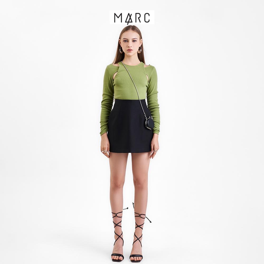 Áo thun kiểu khoét vai nữ MARC FASHION cutout tay dài rút nhún FASH090522