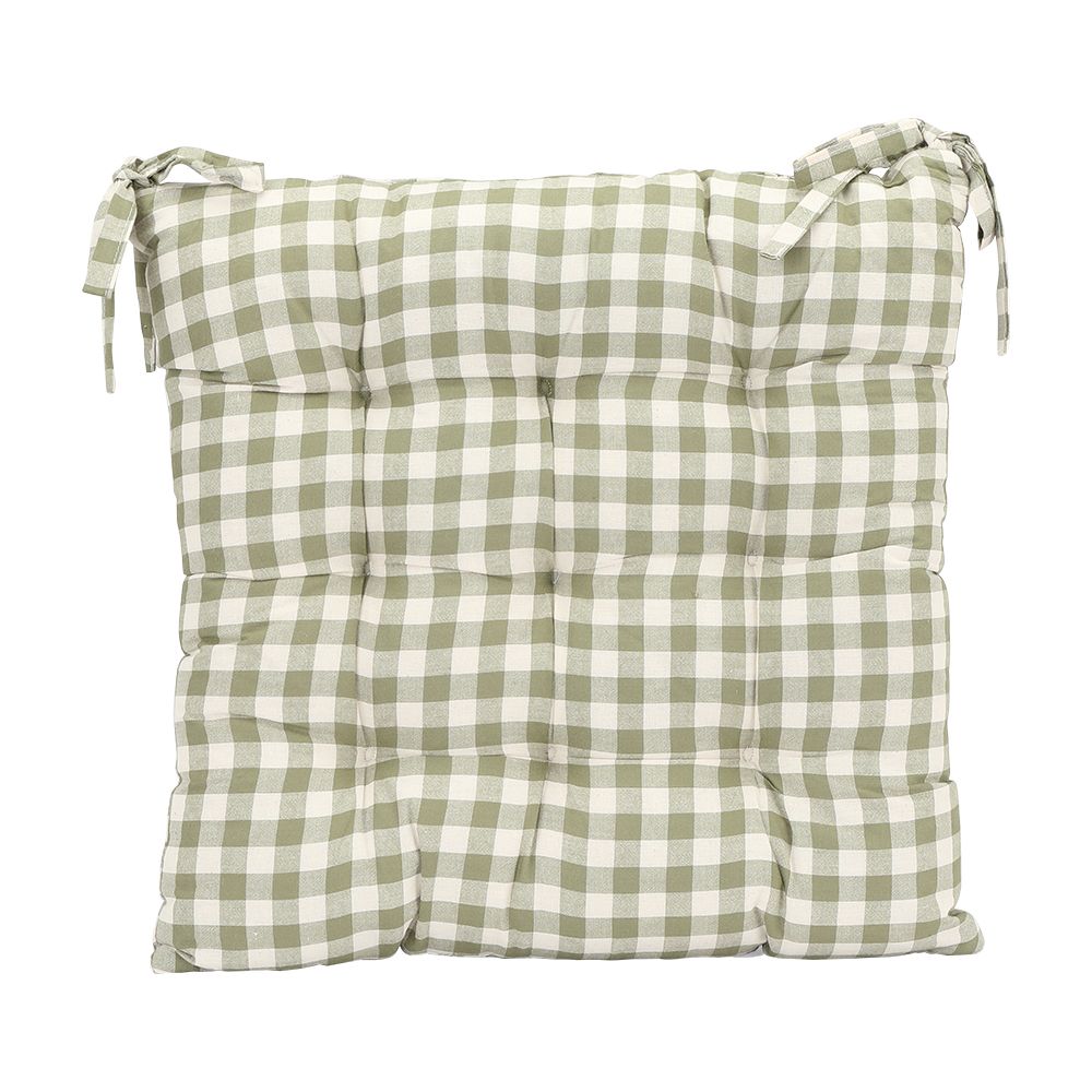 Đệm Ghế Tartan 40x40x8Cm Nâu |Index Living Mall | Nội thất Thái Lan