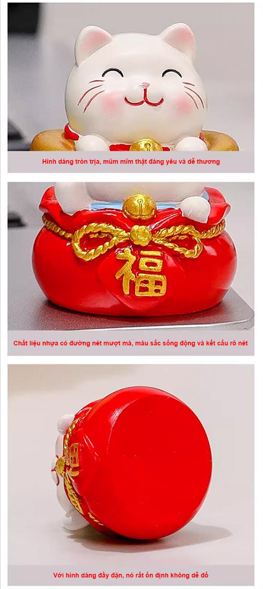 Mèo Sứ May Mắn - SH087-D