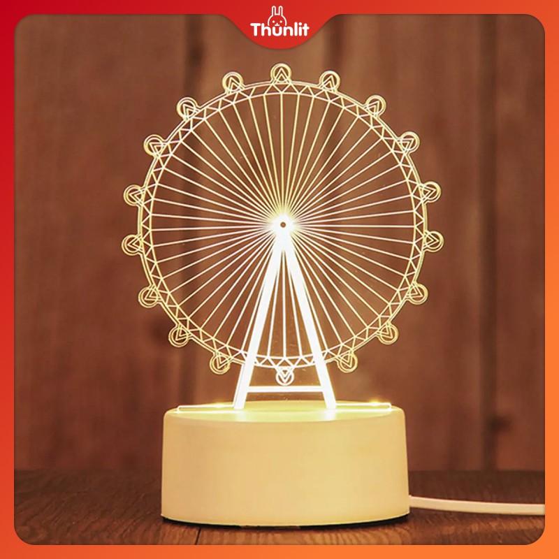 Thunlit 3D Night Light USB Plug-in Warm Light Valentine's Day Gift