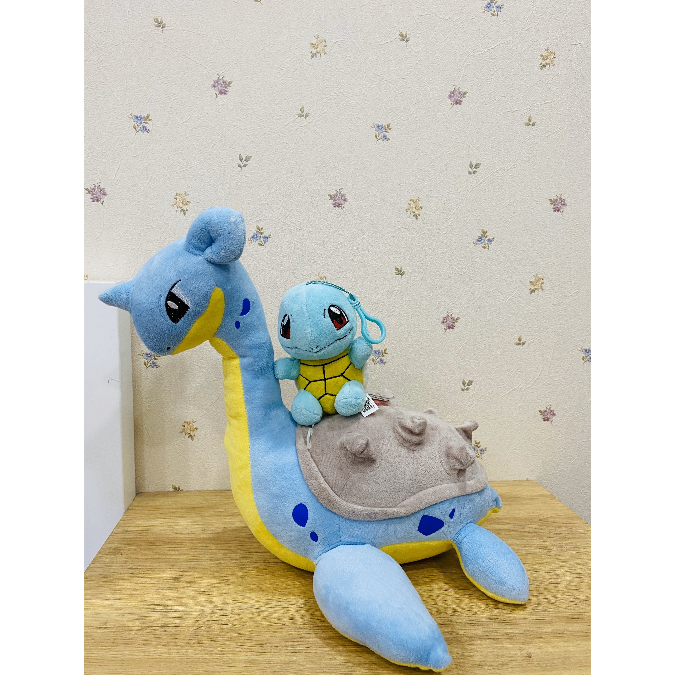 Gấu bông Pokemon Lapras + tặng 1 pokemon dạng móc khóa