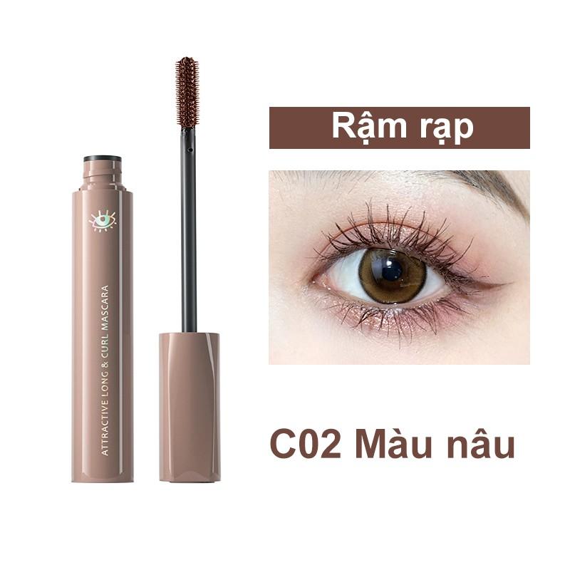 Mascara dài và cong mi Chioture Attractive Long &amp; Curl Mascara giữ mi cong suốt 18h