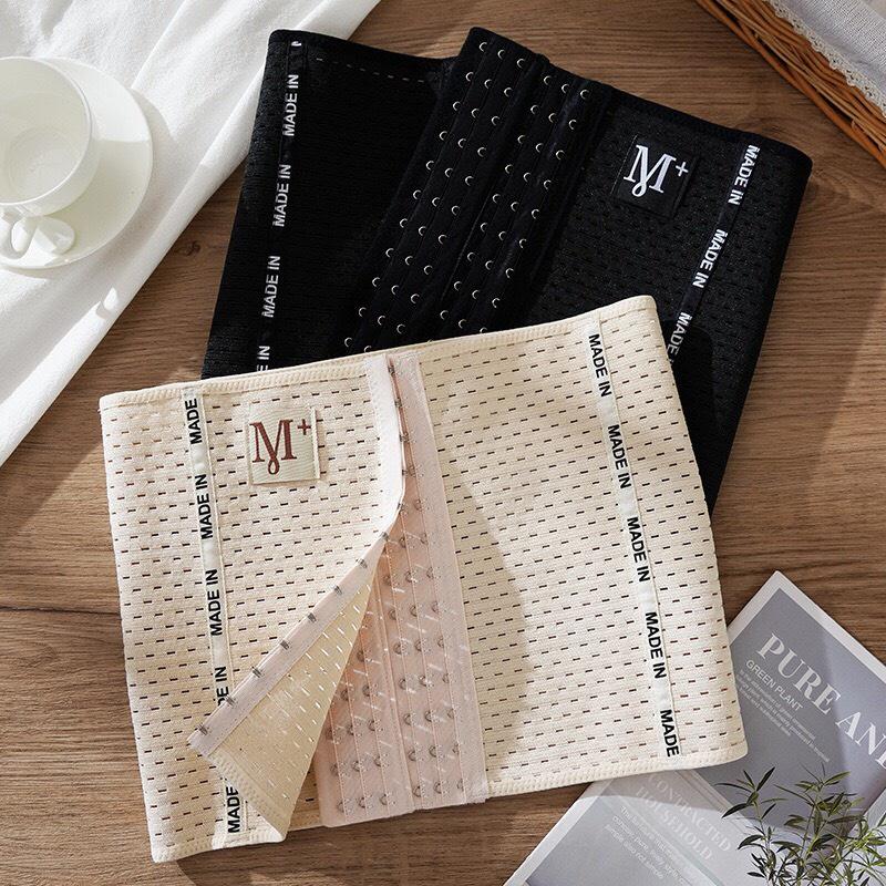 Đai Gen Nịt Bụng M+ Giảm Béo, Giảm Eo, Giảm Mỡ, Định Hình Tạo Vòng Eo Thon Gọn 4 Thanh Chống Cuộn