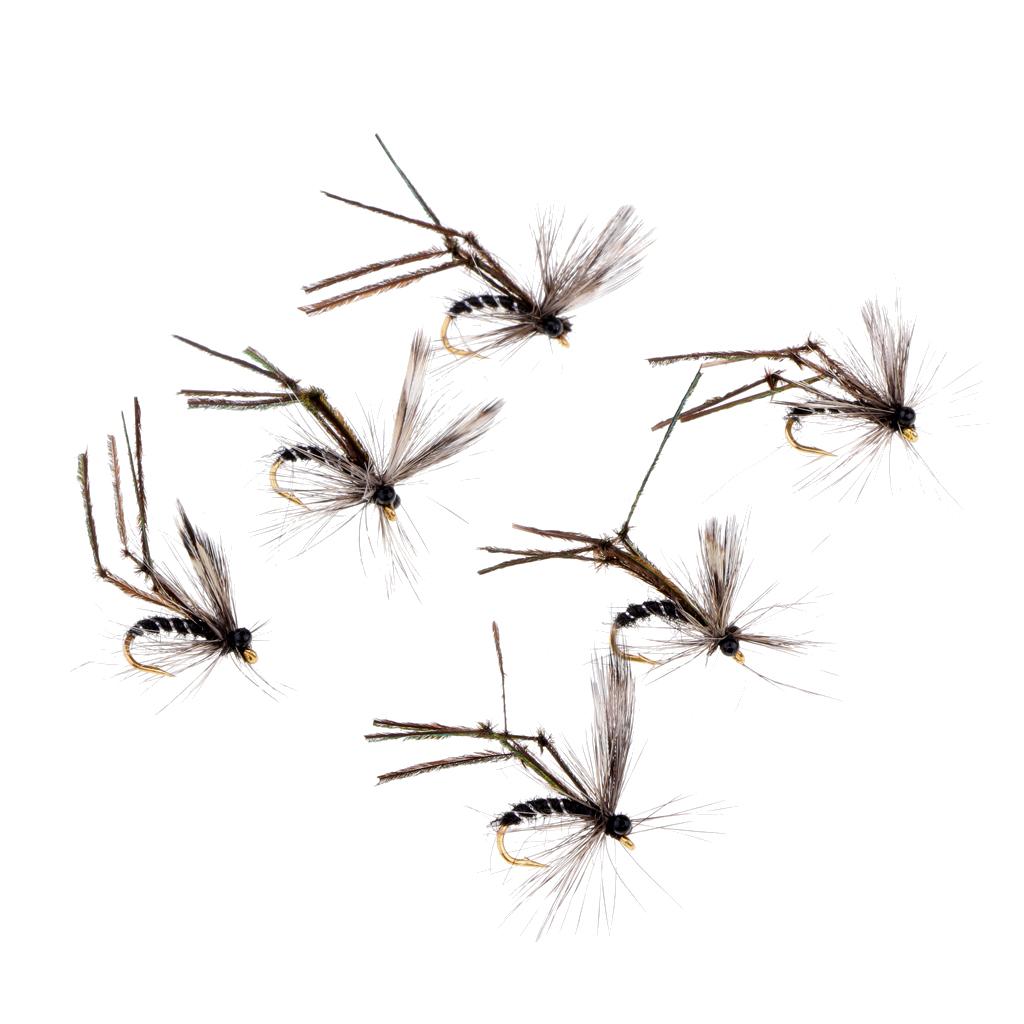6 Pieces Fly Fishing Flies   Hook Lures Dry Flies Mosquito Lure