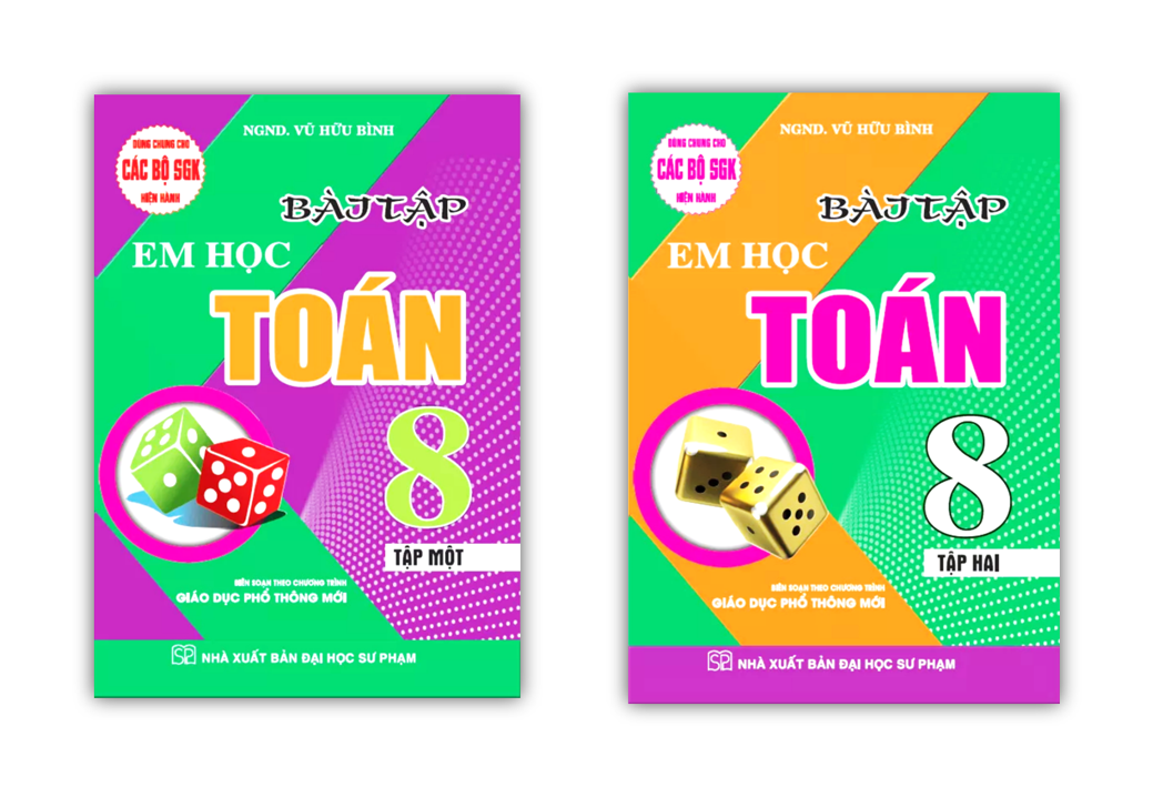 Sách - Combo Bài Tập Em Học Toán Lớp 8 - Tập 1 + 2