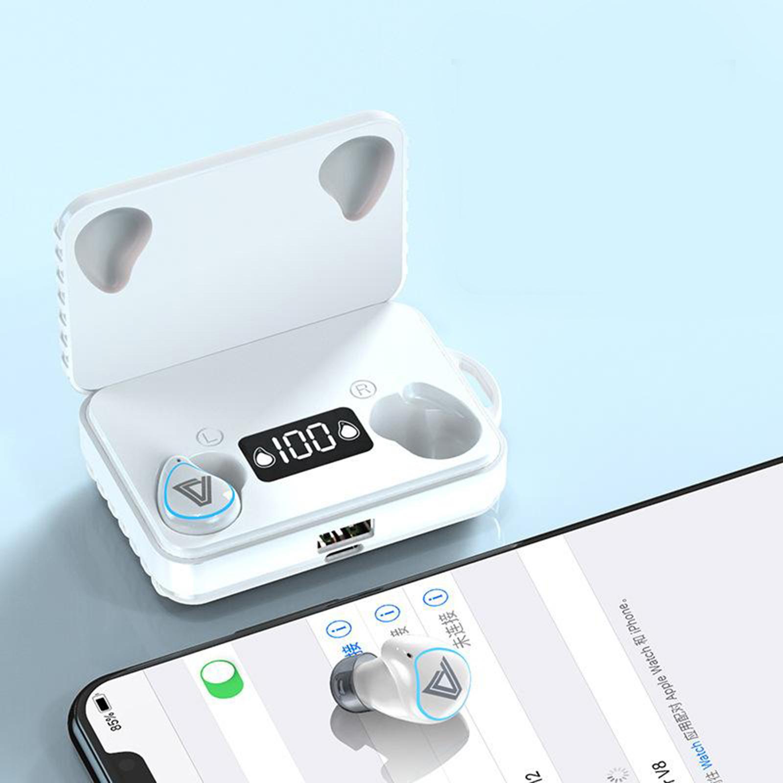 Wireless Earbuds, Bluetooth 5.0 Earbuds Headphone, in-Ear Headphones, Deep Bass, Touch Control, Charging Case, for Sport