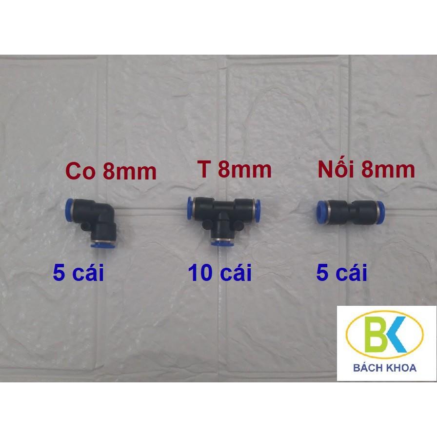 Combo 10 đến 20 món phụ kiện phun sương 8mm