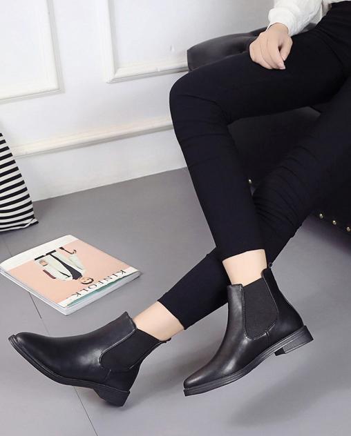 Giày Chelsea Boots Nữ Da PU T55