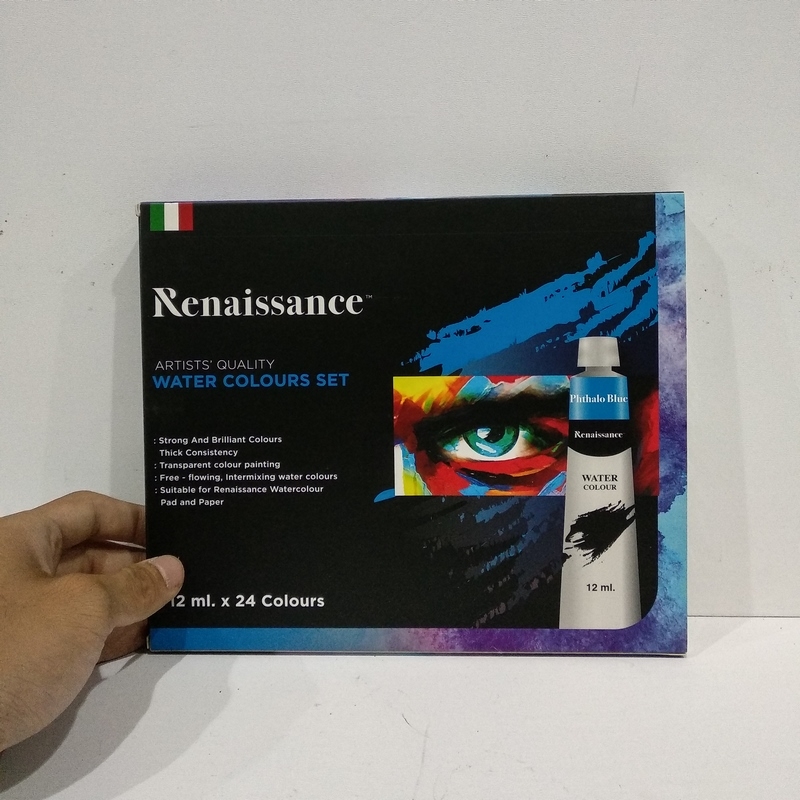 Bộ Bút Chì Màu Nước Renaissance 12ml (24 Màu)