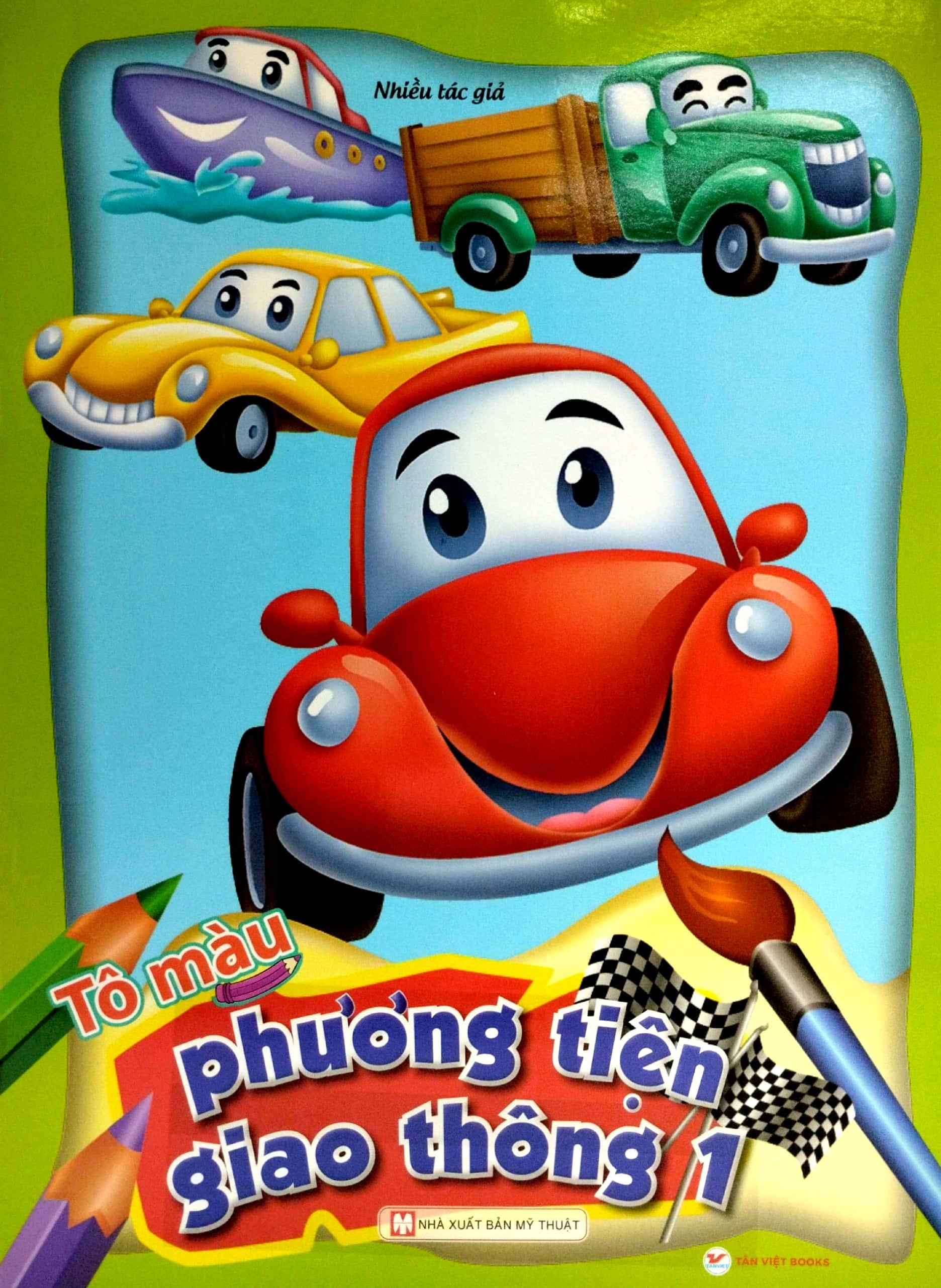 Bộ Sách Tô Màu Thế Giới Khủng Long Và Phương Tiện Giao Thông