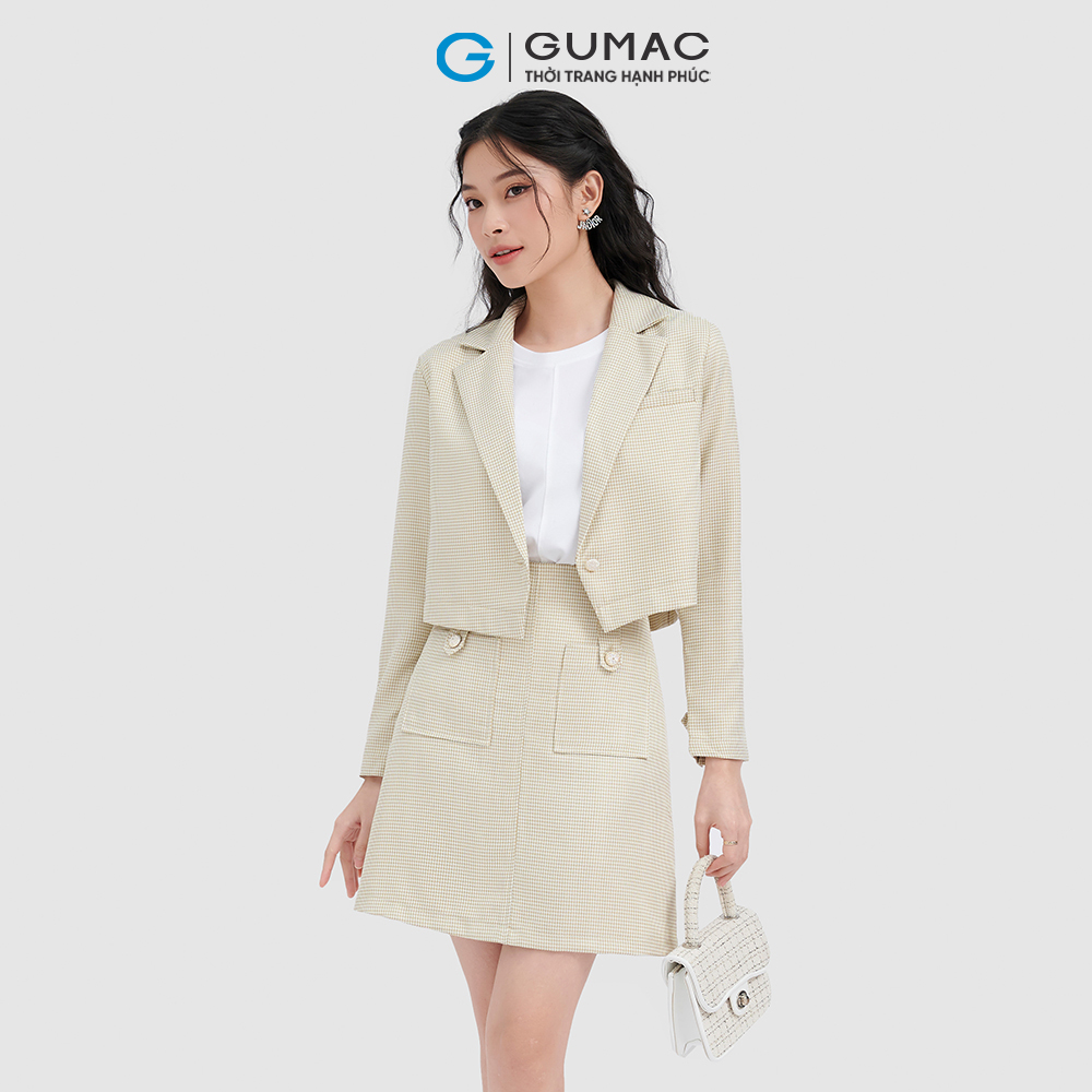Chân váy nữ GUMAC VC10088 lưng liền túi kiểu