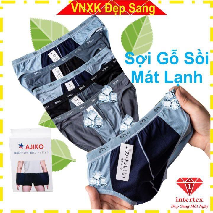 Quần Sịp Nam Tam Giác Sợi Gỗ Sồi Mát Lạnh Co Giãn 4 Chiều, Thoáng Mát, Thấm Hút Mồ Hôi