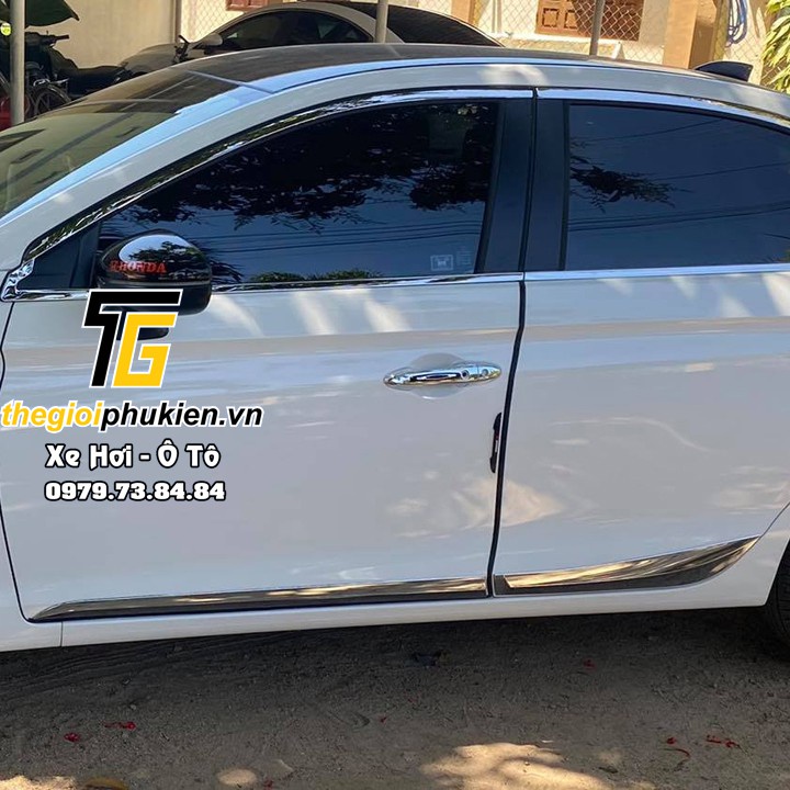 Ốp nẹp sườn, nẹp hông xe Honda City 2021 2022 - Nhựa ABS mạ crom- Hàng cao cấp