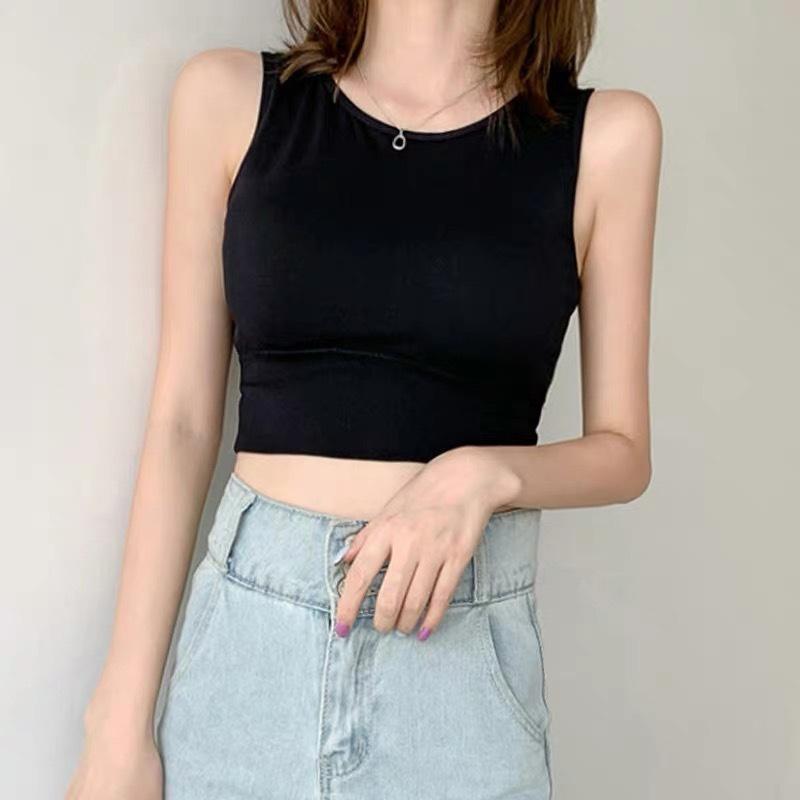 Áo Ba Lỗ Nữ - Áo Croptop Đen Trắng Thun Body Chất Liệu Nhập Khẩu Cao Cấp Dáng Ôm 326