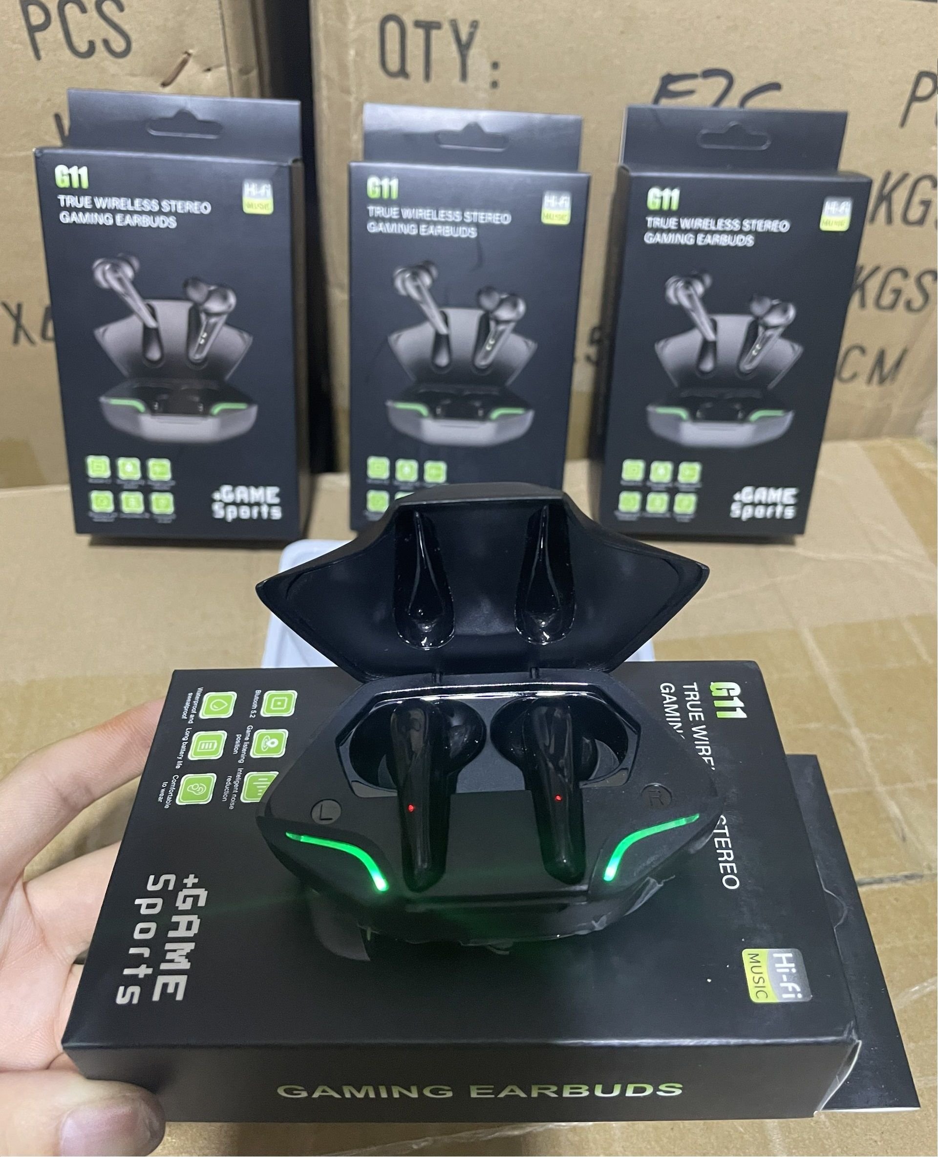 Tai Nghe Bluetooth Gaming G11 Sports V5.2, Bass Chuẩn, Độ Trễ Cực Thấp Khi Chơi Game