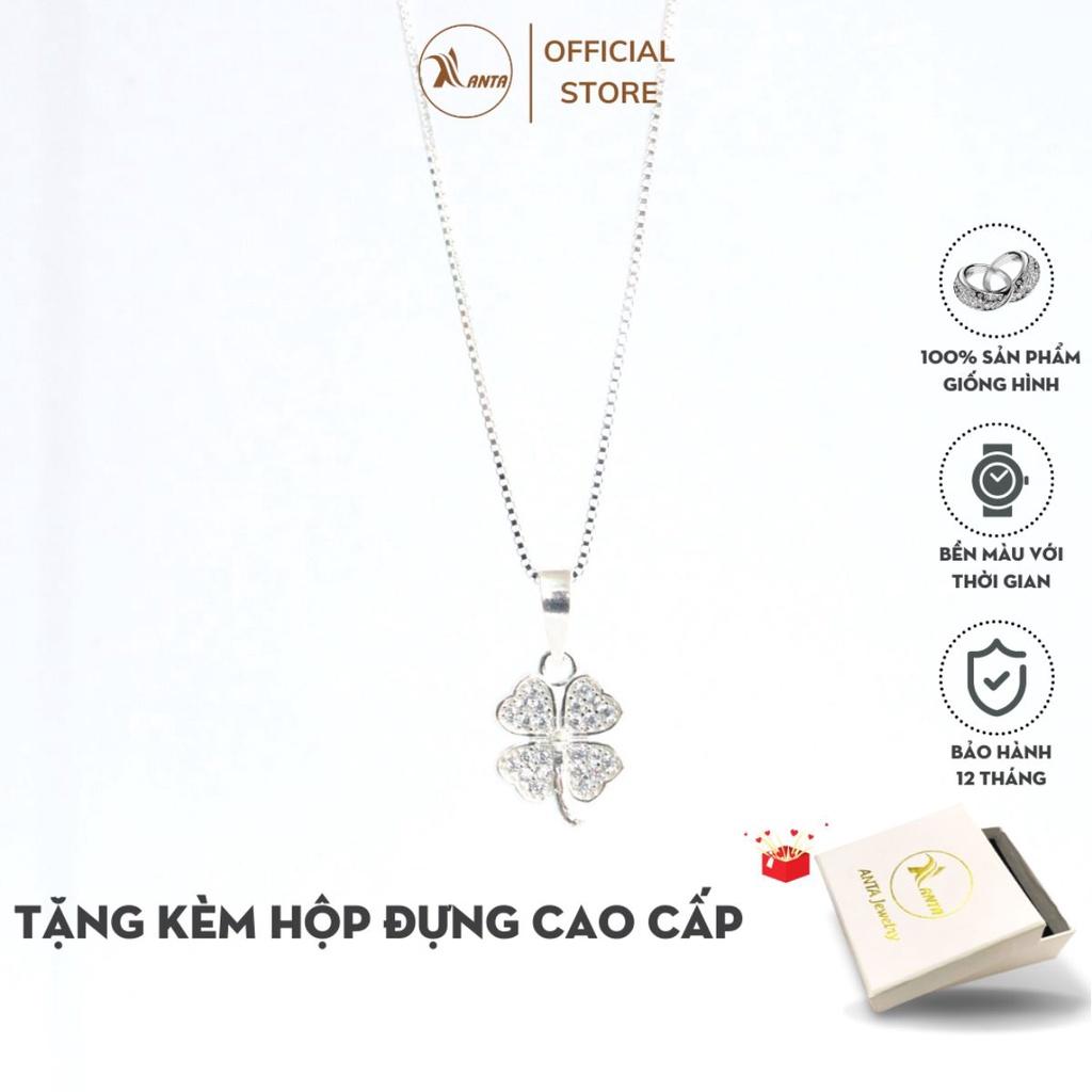 Dây chuyền bạc ATJ9072 , vòng cổ nữ hình 4 lá cỏ ANTA Jewelry