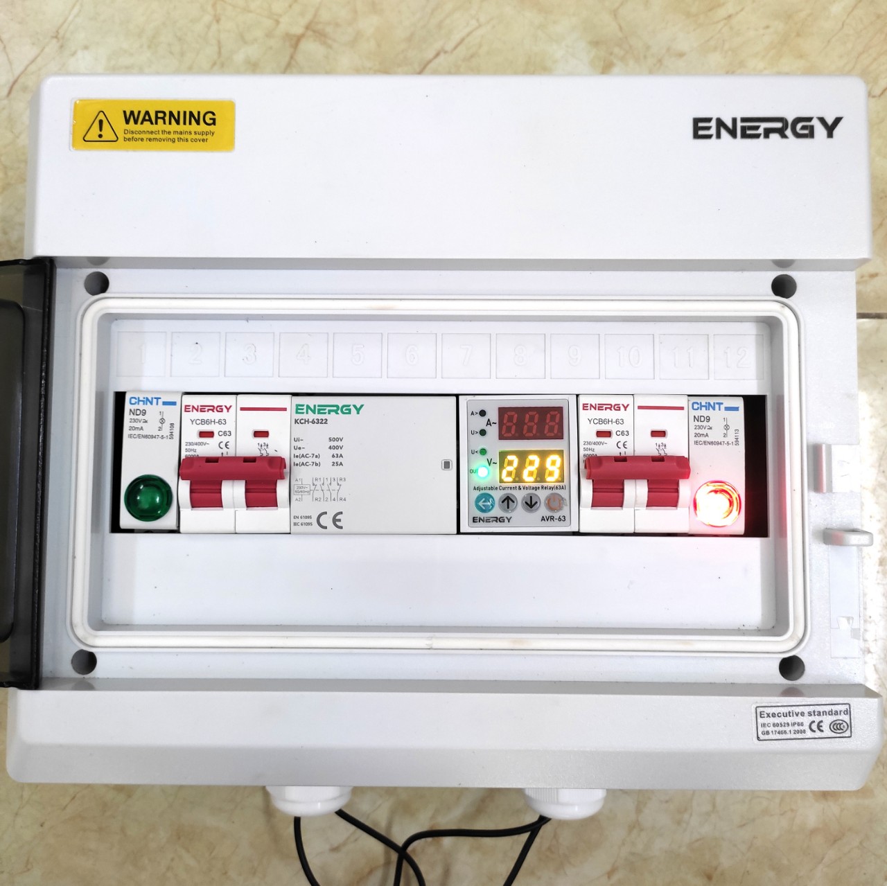BỘ CHUYỂN NGUỒN TỰ ĐỘNG ATS DÙNG KHỞI ĐỘNG TỪ - Contactor KCH 63/22 - 2NO - 2NC