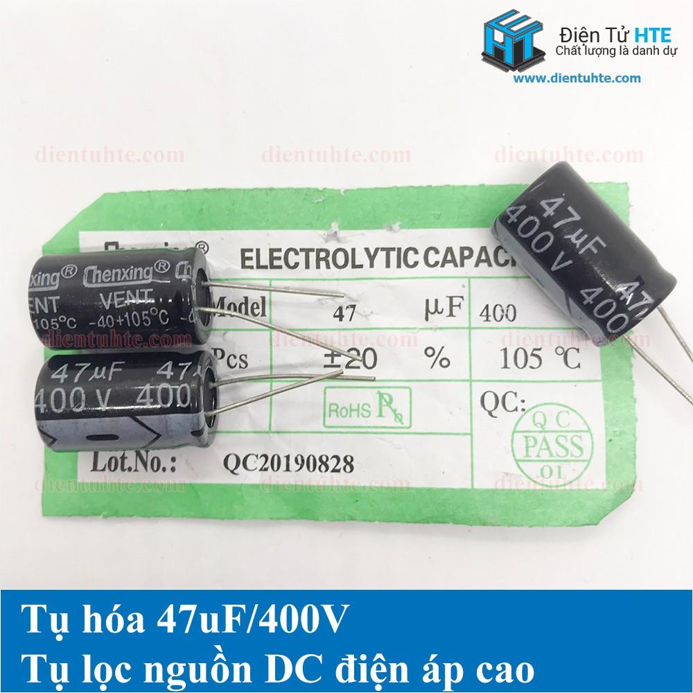 Bộ 4 tụ điện 47uF 400V 16x25mm