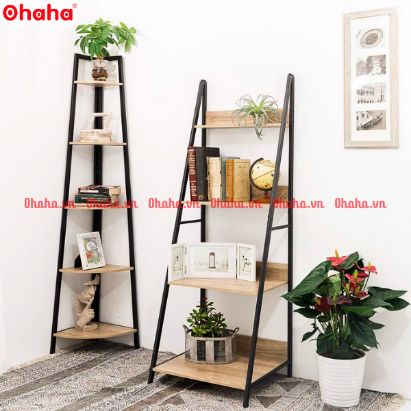 KỆ TRANG TRÍ PHÒNG KHÁCH THIẾT KẾ SANG TRỌNG OHAHA - KTT019