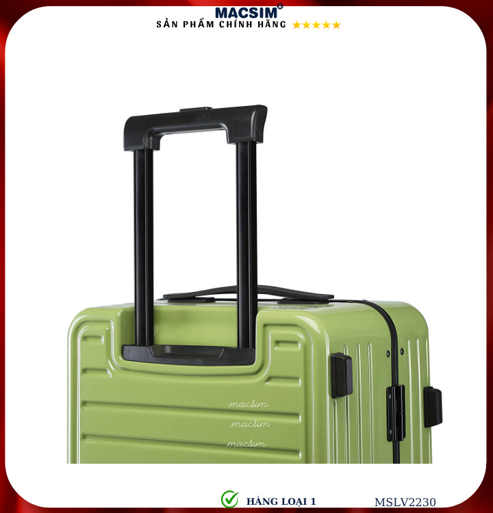 Vali cao cấp Macsim SMLV2230 cỡ 20 inch màu xanh (green)- Hàng loại 1