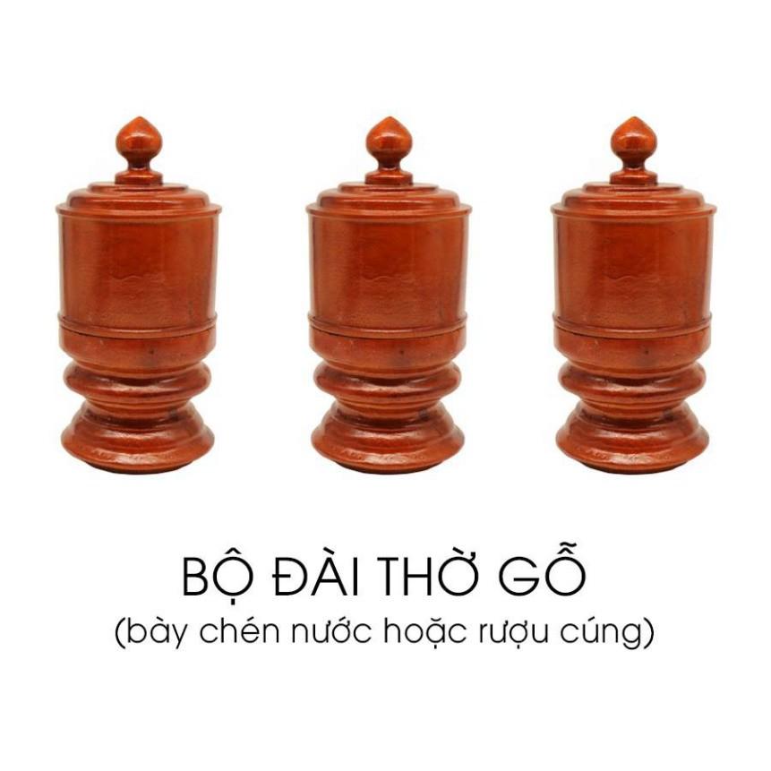 Khay nước,Khay chén thờ nguyên khối gỗ hương đá