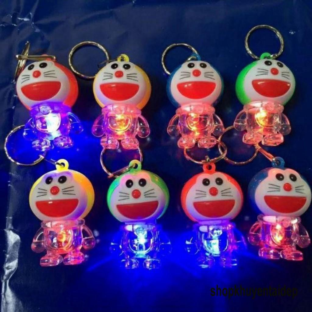 Móc khóa đoremon phát sáng-Móc khóa đèn LED phát sáng siêu đẹp