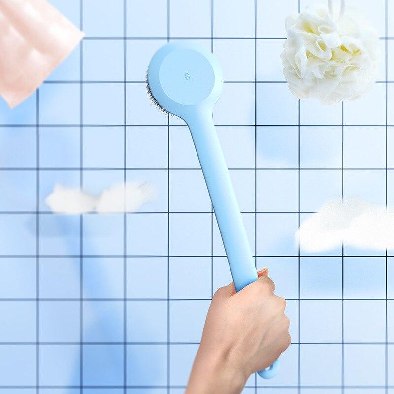 Long-handled Scrubbing Artifact Bath Brush Soft Hair Massage Exfoliation Back Rubbing Bath Brush Lazy Massage Bath Brush
