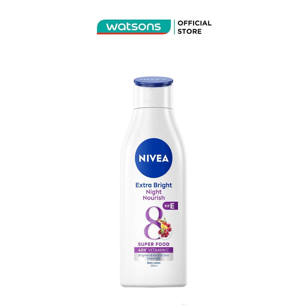 Sữa Dưỡng Thể Nivea Dưỡng Trắng Ban Đêm 200ml