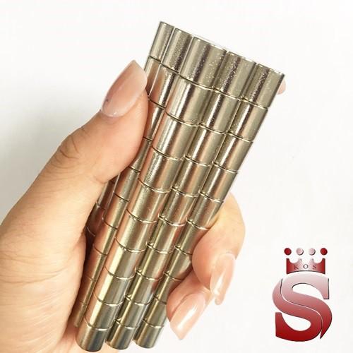 Nam châm trắng kích thước 10x10mm mạ nikel