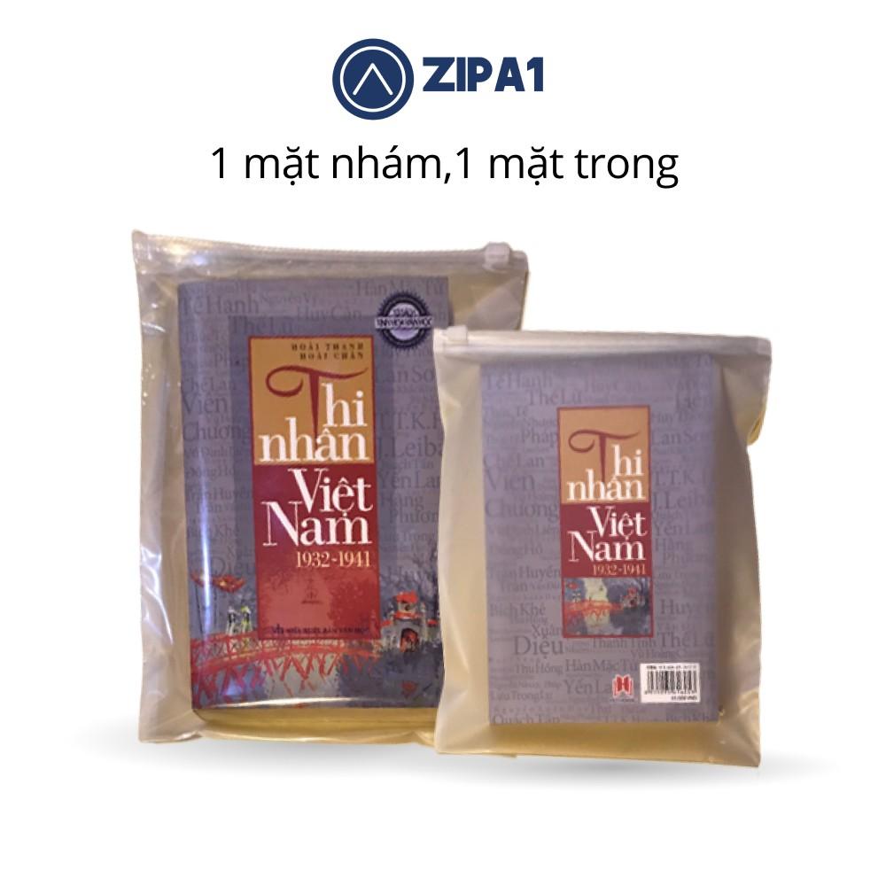 10 Túi Zip lụa 1 MẶT TRONG, 1 MẶT MỜ siêu đẹp, siêu bền, siêu chống thấm - Túi zipper - A1010