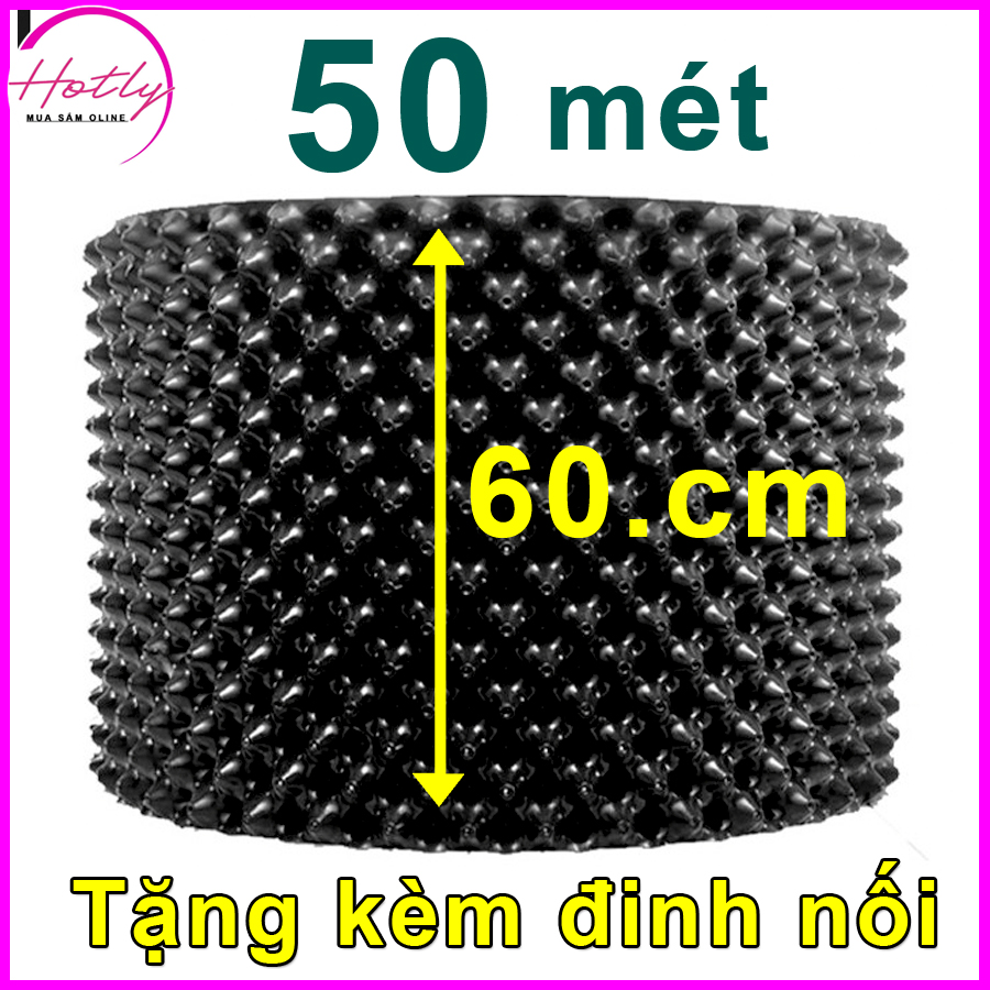50 MÉT Bầu ươm cây V6 CAO 60CM dày 6mm, cắt theo mét dài khách đặt, tặng ốc vít-77903