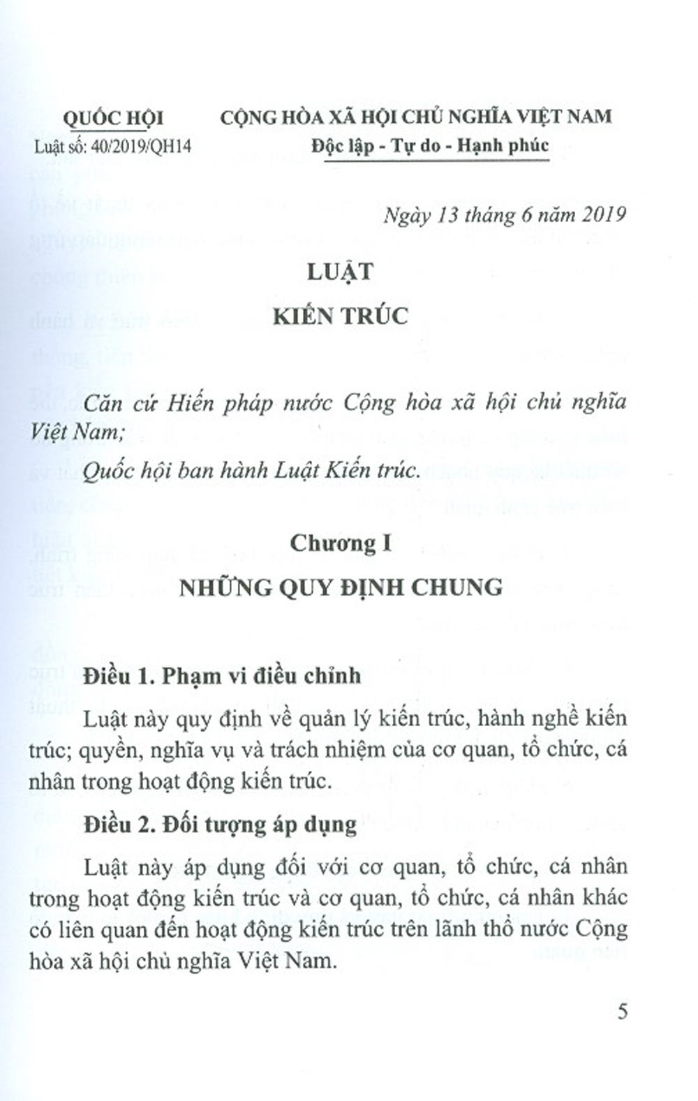 Luật Kiến Trúc Và Các Văn Bản Hướng Dẫn Thi Hành