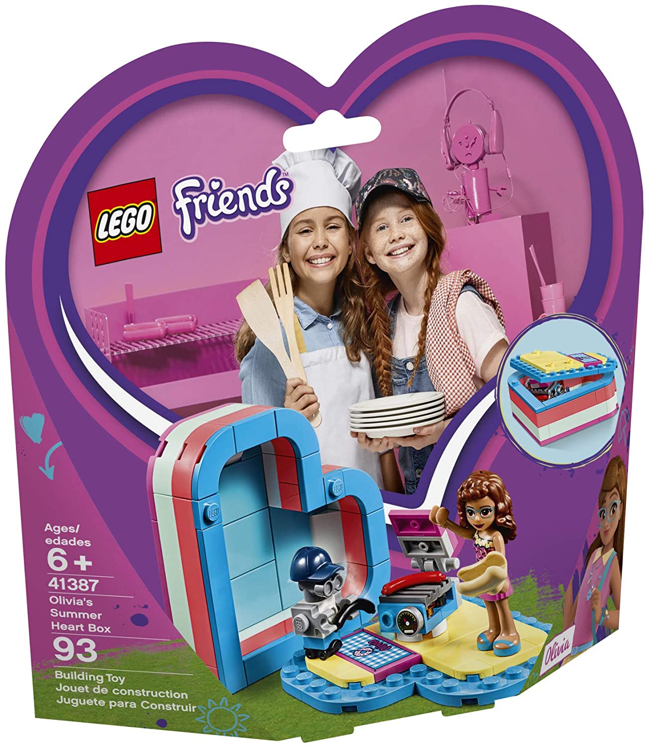 Mô hình đồ chơi lắp ráp LEGO FRIENDS Hộp Trái Tim Mùa Hè Của Olivia 41387 ( 93 Chi tiết )