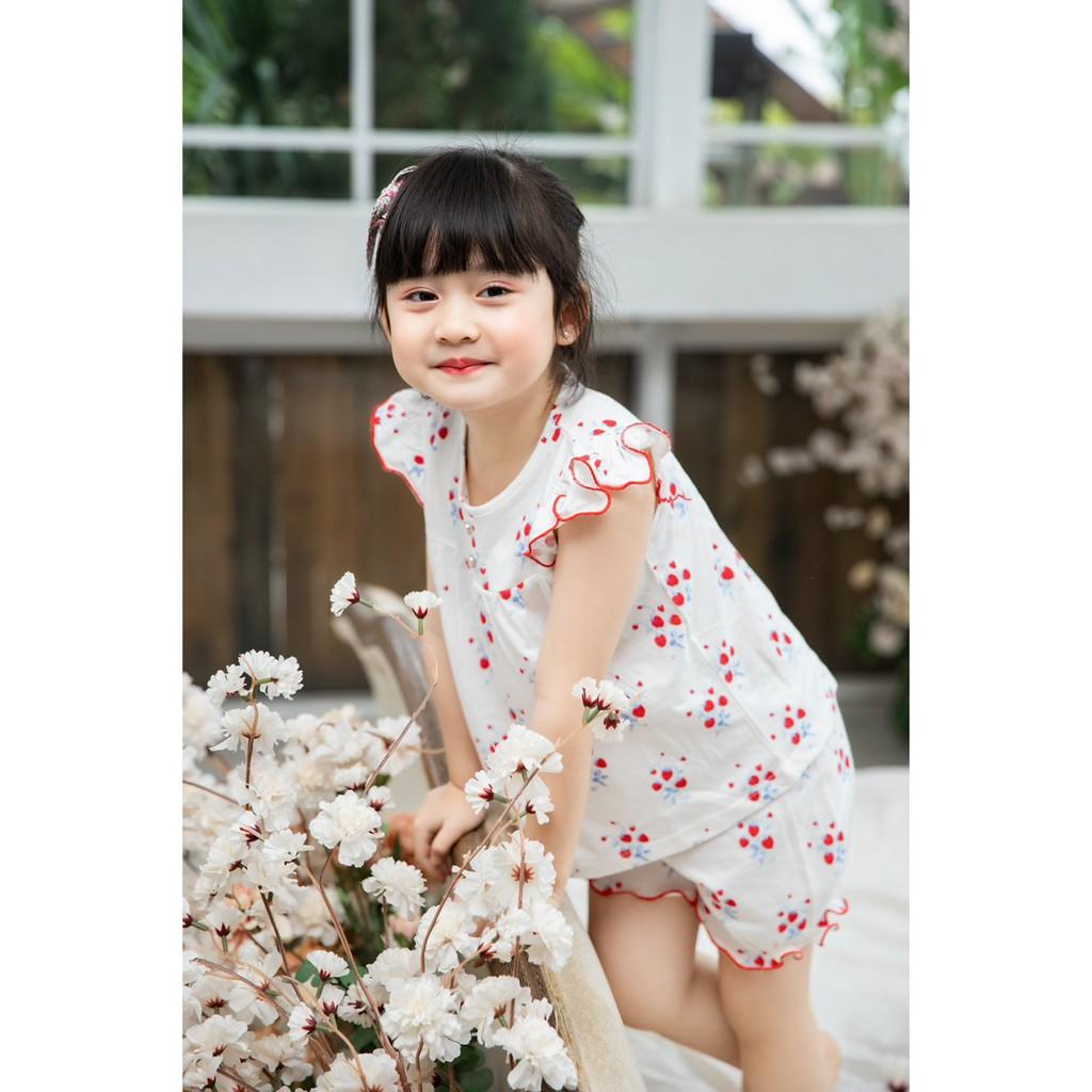 Bộ thun cotton 4 chiều mặc nhà cực xinh cho Bé gái