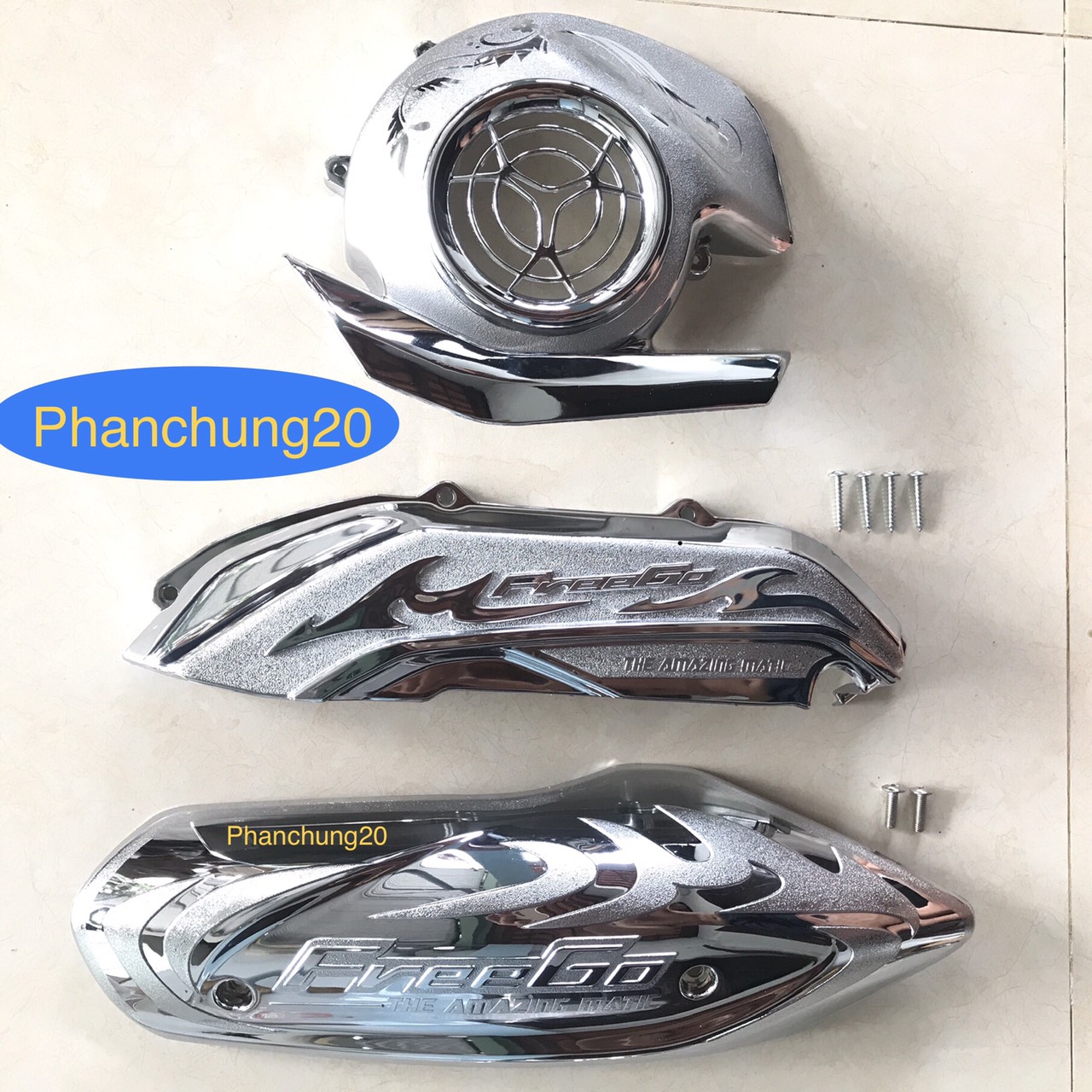 COMBO BỘ ỐP PHỤ KIỆN TRANG TRÍ DÙNG CHO ĐỜI XE FREEGO / FREEGO S CROM