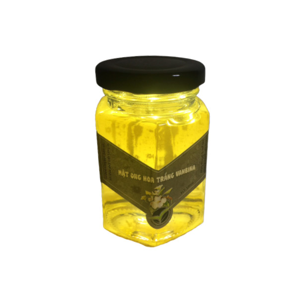 Mật ong hoa trắng Vanbina 100ml - Mật ong sạch, nguyên chất tự nhiên tiêu chuẩn xuất khẩu