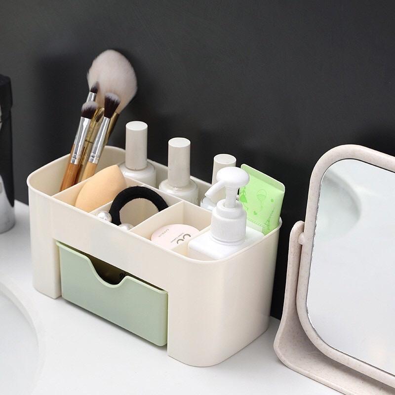 Hộp để đồ trang điểm mỹ phẩm có ngăn kéo 1 tầng