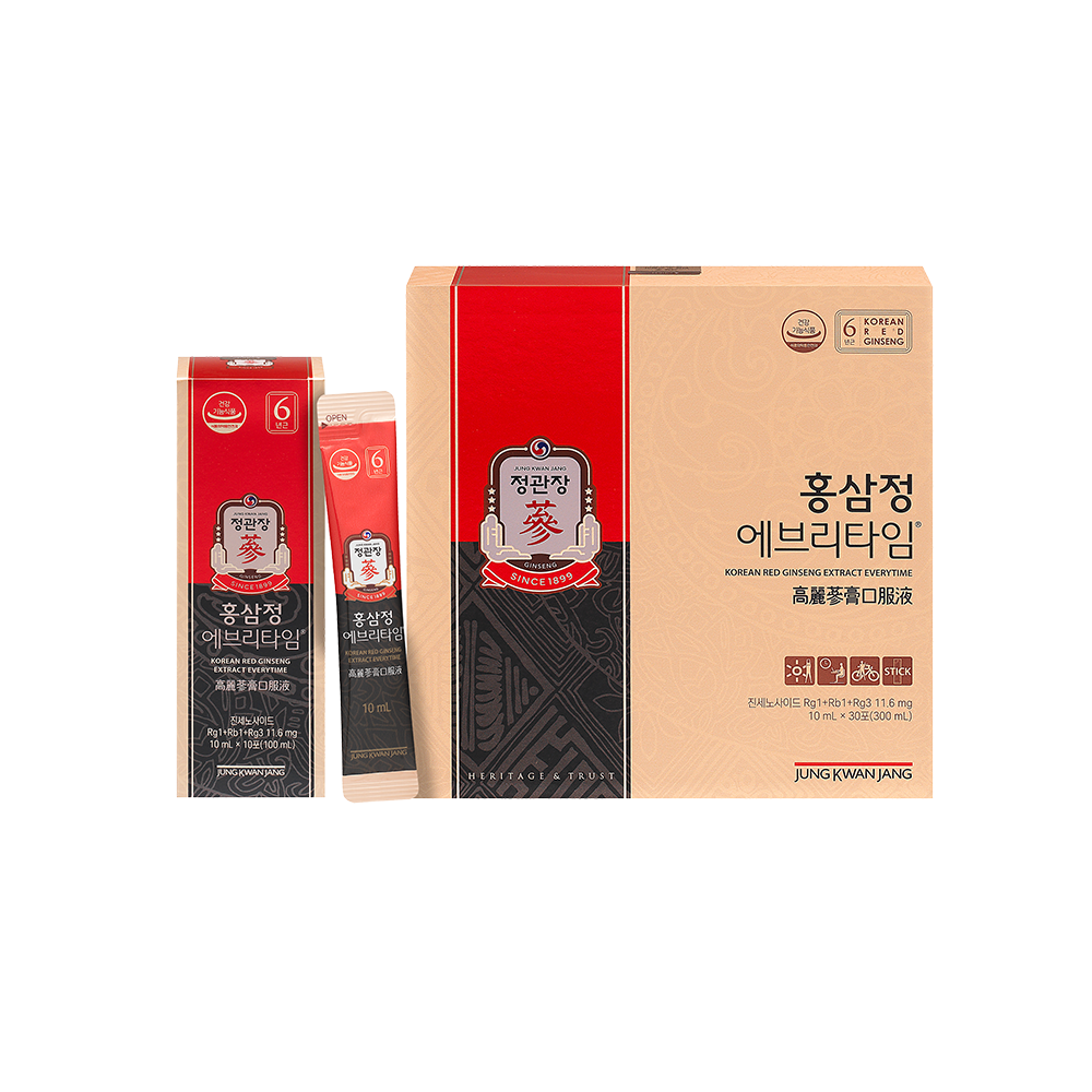 Tinh Chất Hồng Sâm Hàn Quốc KGC Jung Kwan Jang Everytime Original 10ml x 30 gói