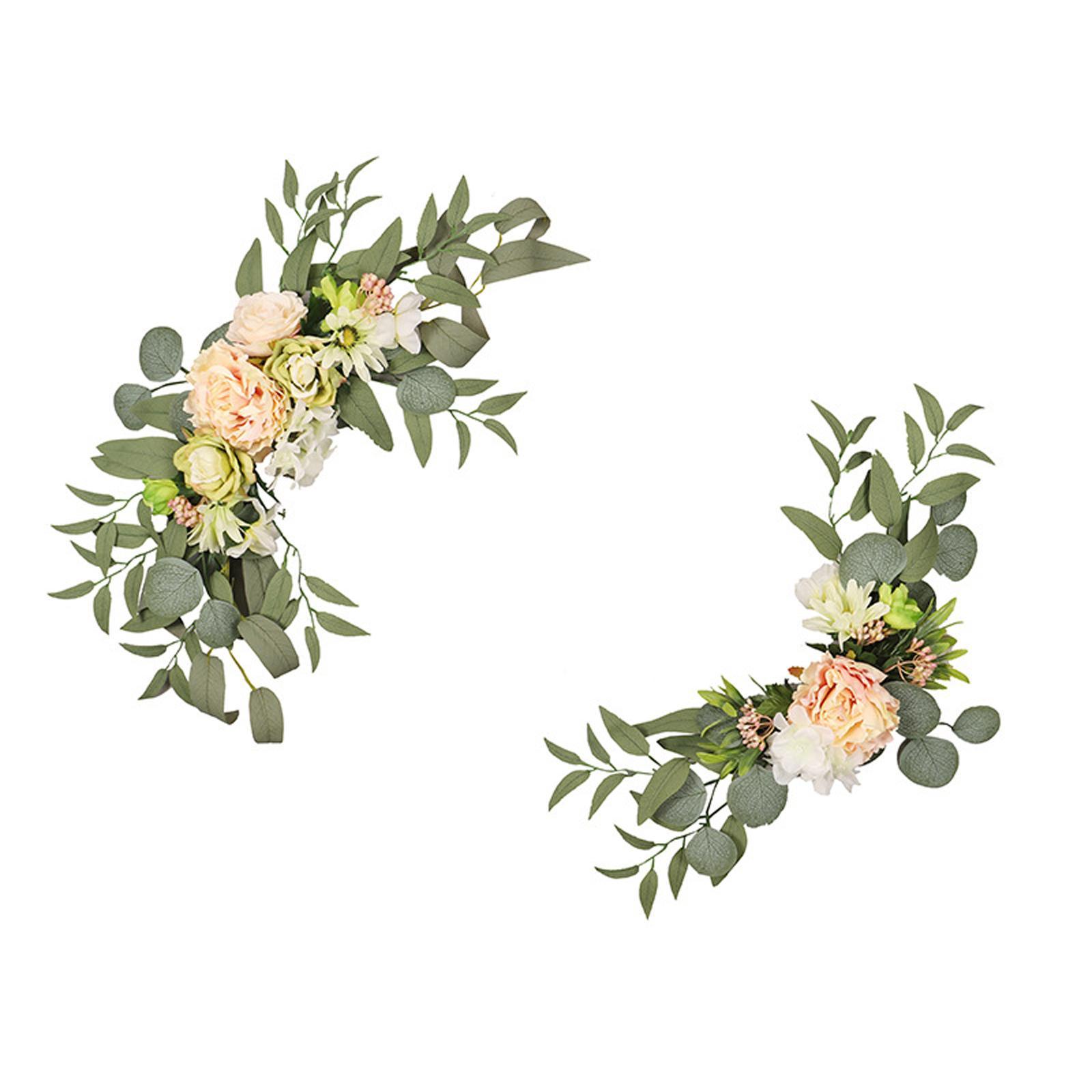 2Pcs Wedding Arch Decorations Flowers Backdrop for Wedding Ceremony