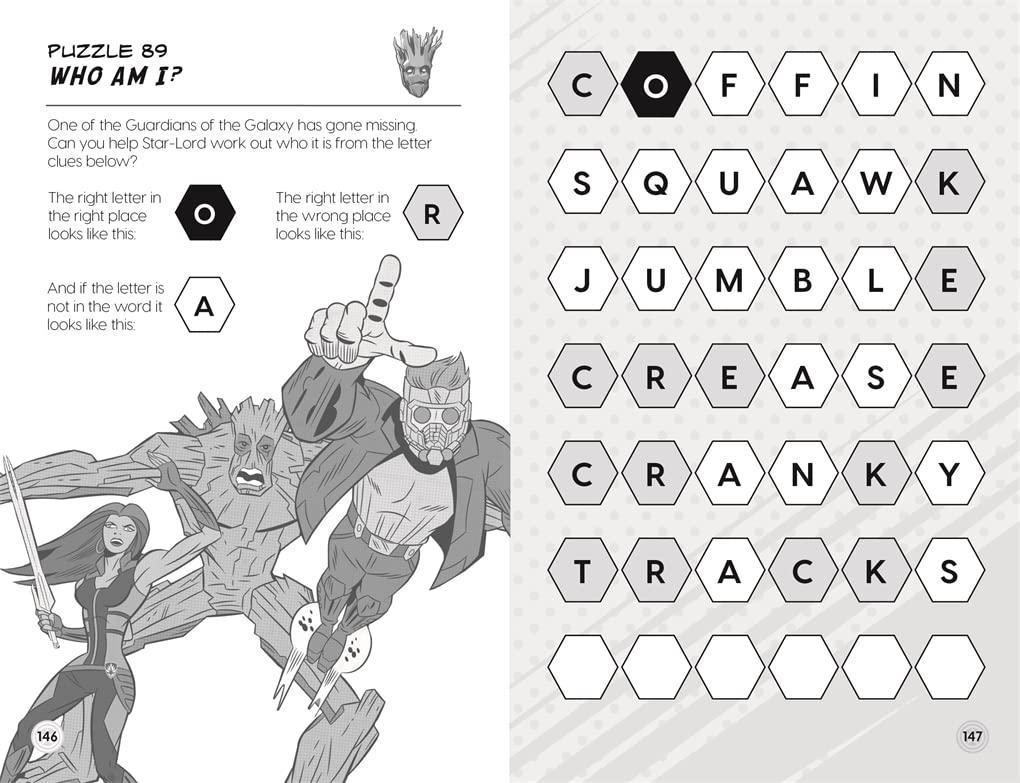 Sách ngoại văn: Marvel Brain Games - Fun Puzzles For Bright Minds