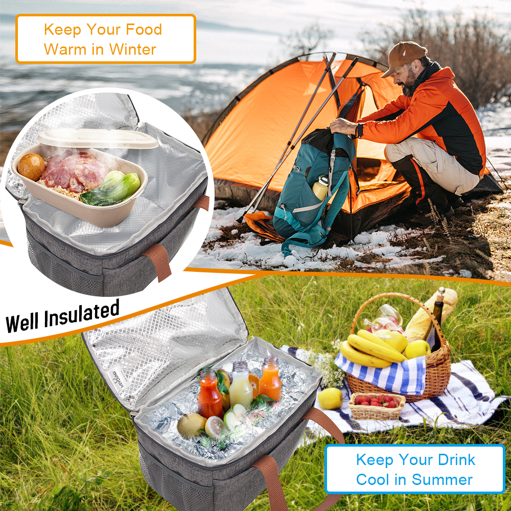 Túi làm mát để đi dã ngoại, du lịch, cách nhiệt, chống thấm nước, chống rò rỉ dành cho nam và nữ