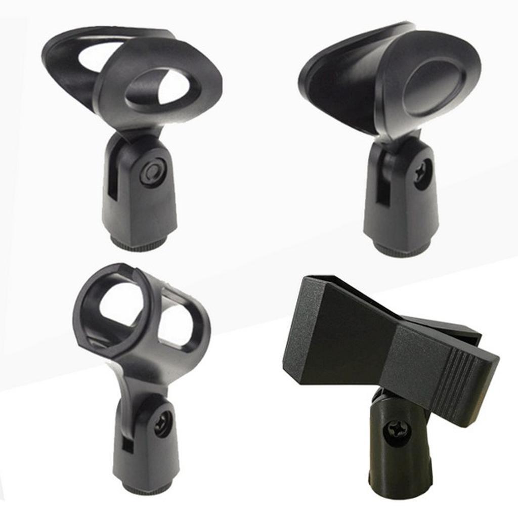 Microphone Mic Clip Holder for 26-30mm Mic Stand Adapter Tabletop Mic Parts