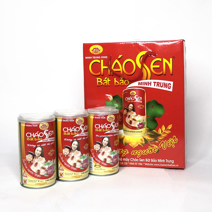 Cháo sen bát bảo Minh Trung 365g (thùng 24 lon - CSBB 24)