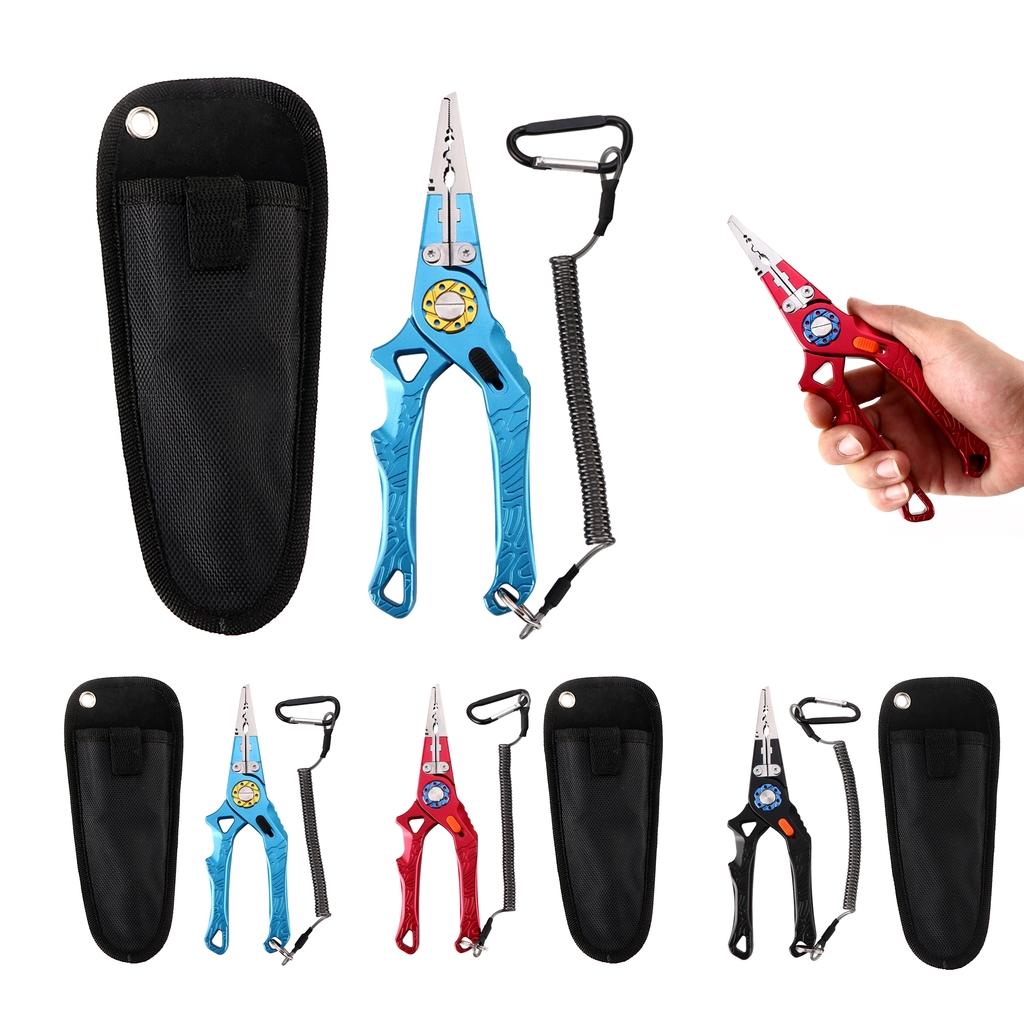 Professional Fishing Split Ring Crimping Plier Hook Detacher Wire Line Cutter